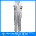 Fashion Wholesale Workwear White Cheap Bib Pants for Worker